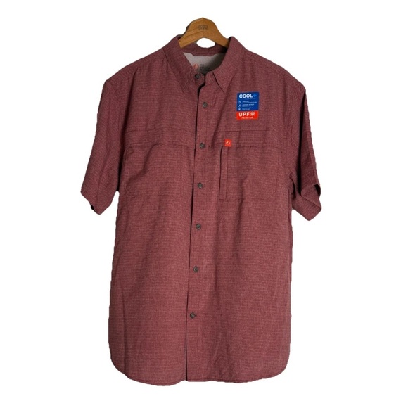 the american outdoorsman Other - NWOT American Outdoorsman Men's L Button-Down Brick Red Shirt Fishing Lined